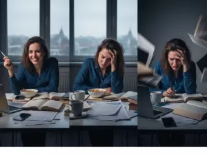 Mood shifts caused by mental overload