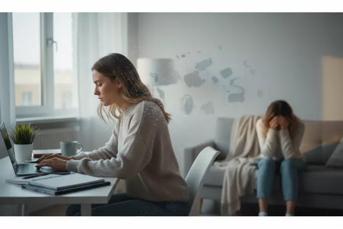 Hidden stress accumulation and delayed emotional overwhelm