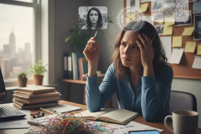 Emotional overload disrupting focus and mental clarity