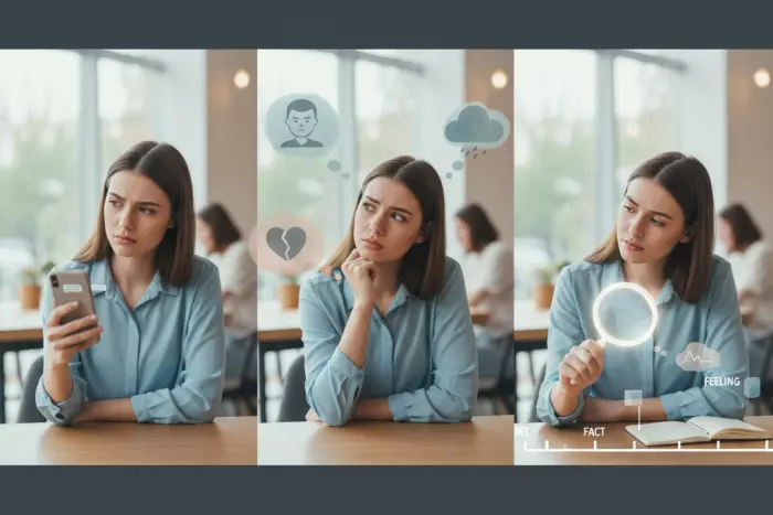 Reality-checking overthinking of tone and pauses