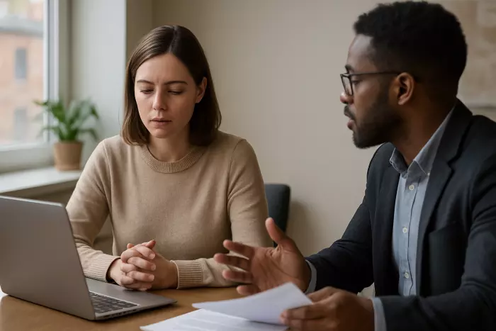 Emotional suppression causing numbness during conversation