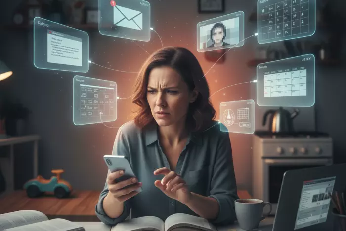 Fragmented attention driving irritability and mood swings