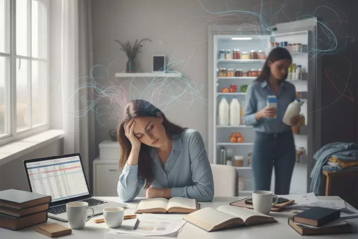 Emotional overwhelm from mental overload and decision fatigue