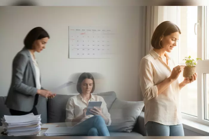 Emotional numbness and automatic living patterns