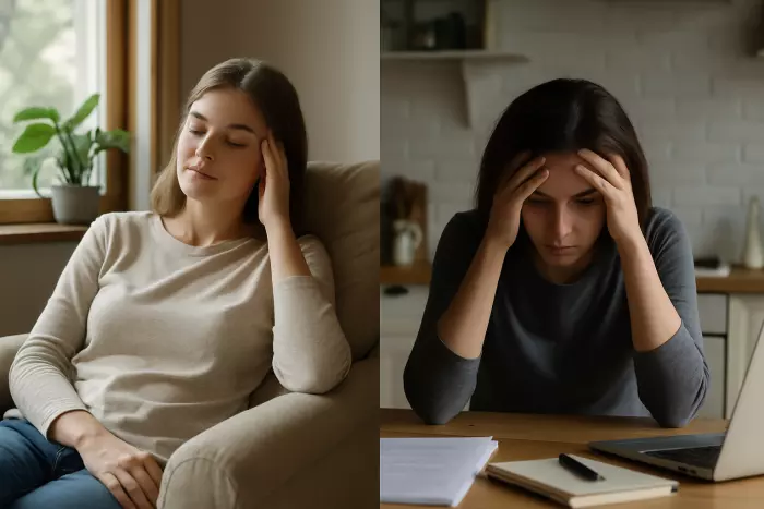 Emotional shutdown response after overwhelm and stress
