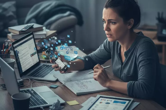 Reactive attention switching and mood volatility