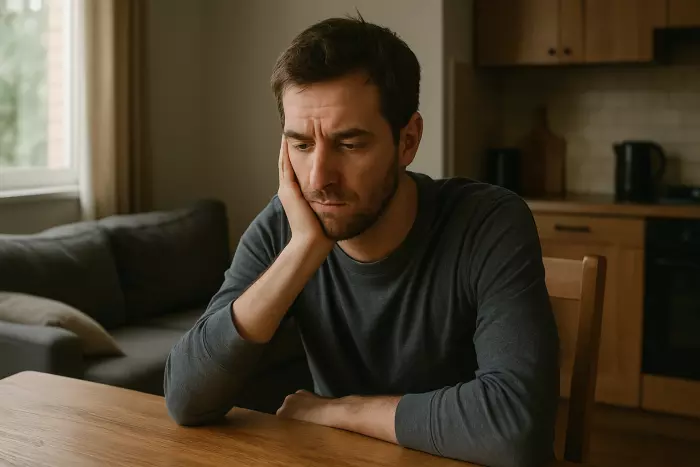 Isolation-induced mood shifts and emotional feedback loss