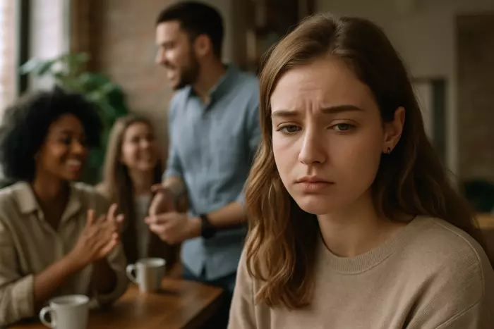 People-pleasing driven mood instability under social pressure