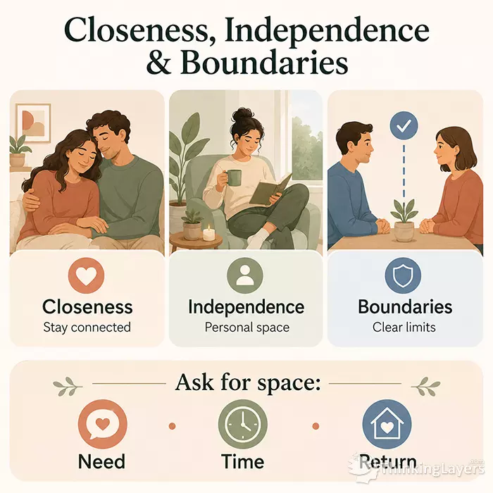 Closeness independence and boundaries infographic