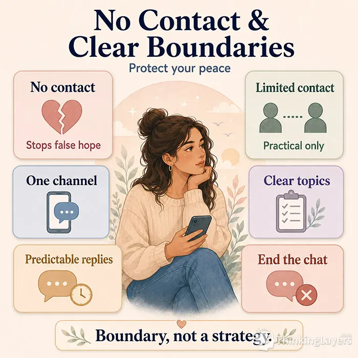 No contact boundaries after breakup infographic