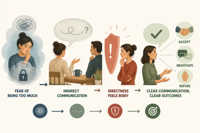 Indirect communication patterns from fear in relationships