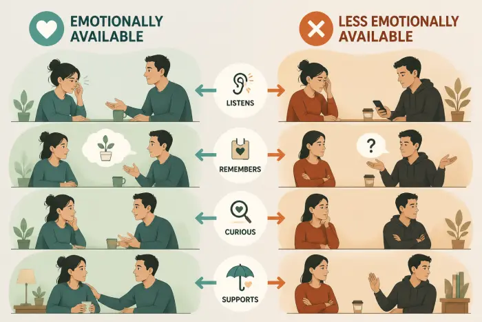 Emotional availability imbalance in relationships